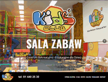 Tablet Screenshot of kids-club.com.pl